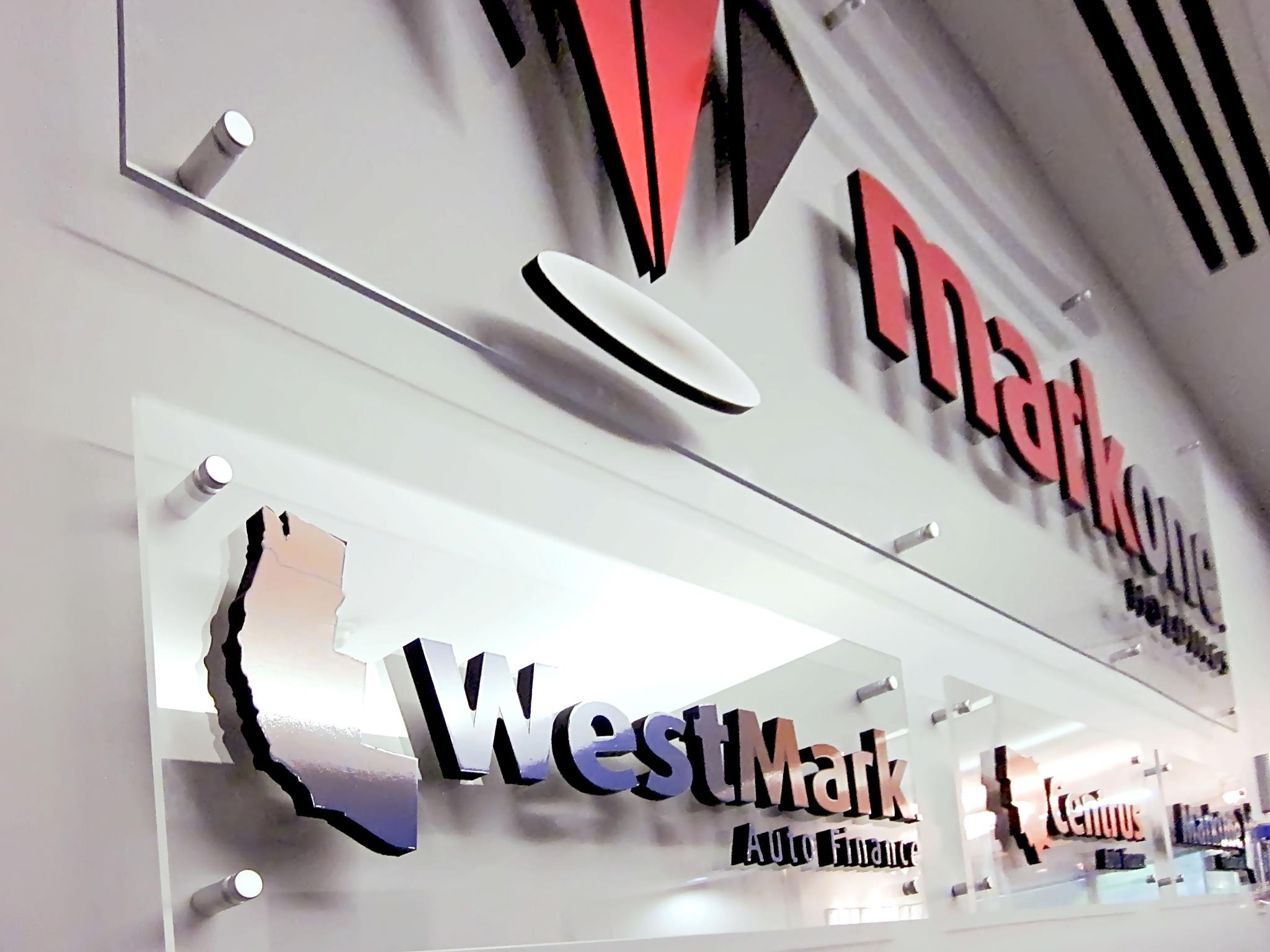 Printed acrylic lobby logo sign