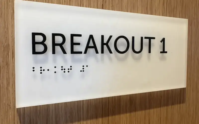 Accessible ADA room identification signs