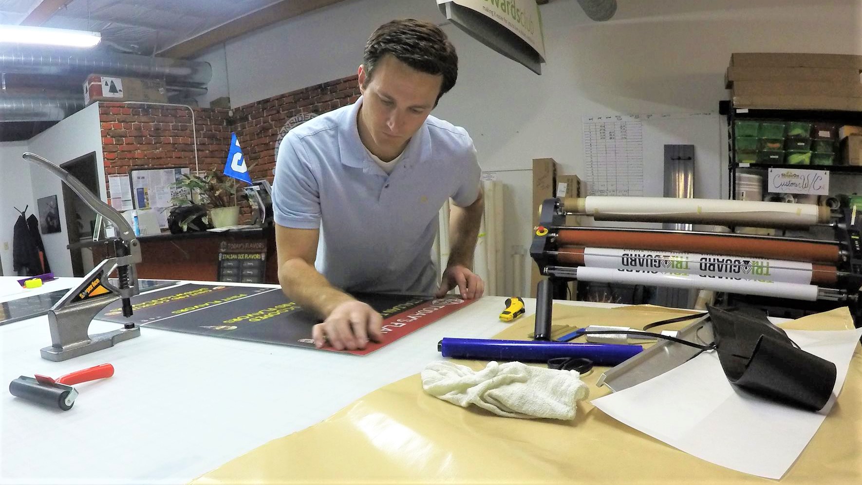 Professional production of custom accessible signs