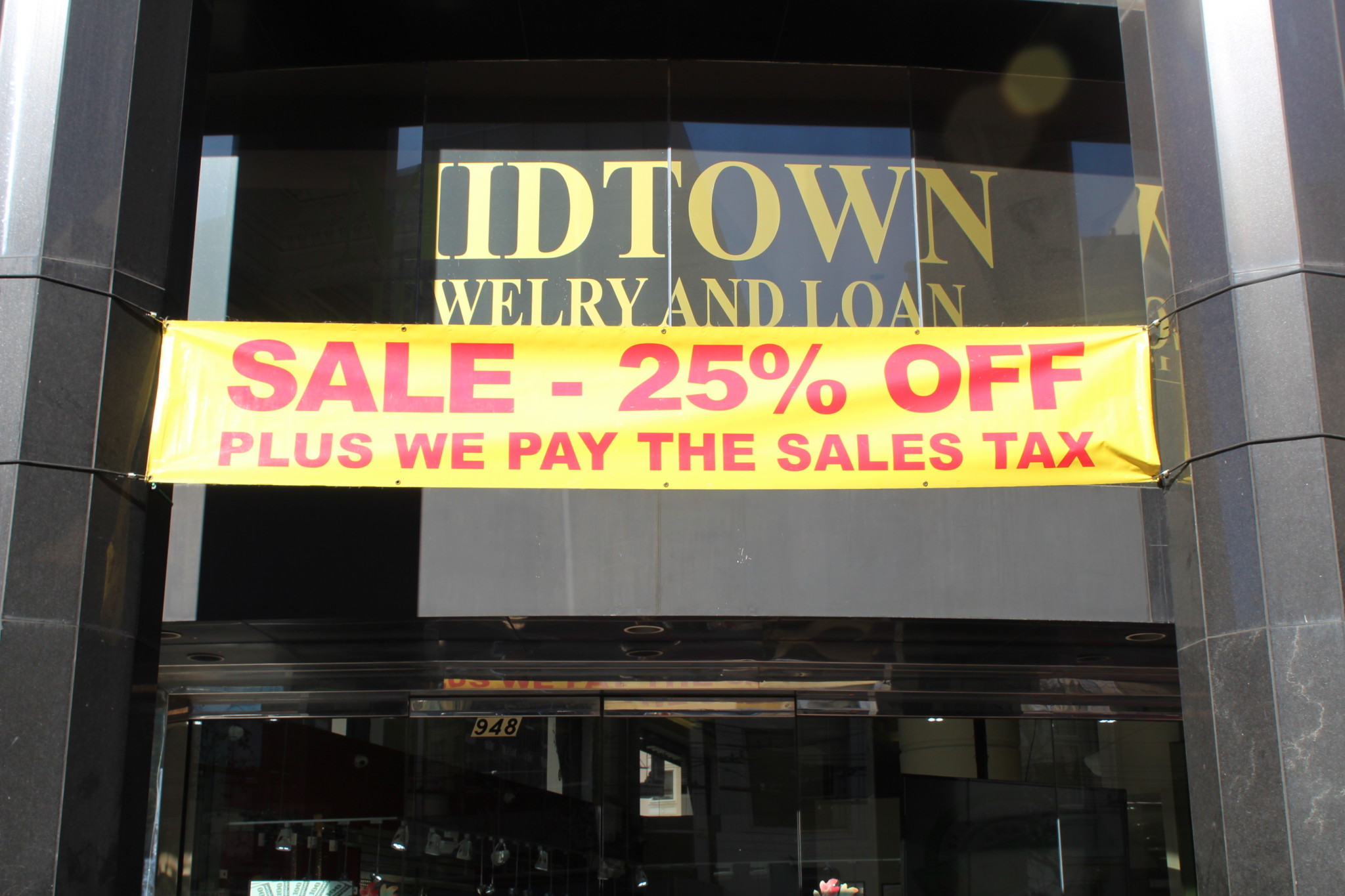 Custom promotional sale banner