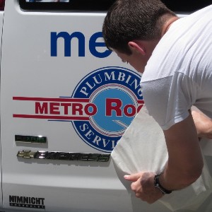 Work truck graphics installation
