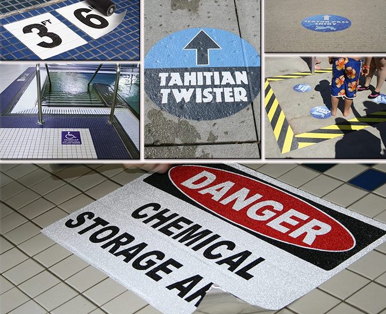 Variety of custom indoor and outdoor floor graphics