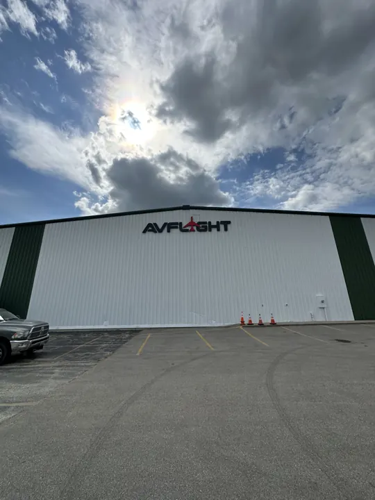Avflight — hangar sign project by Covenant Signs and Graphics