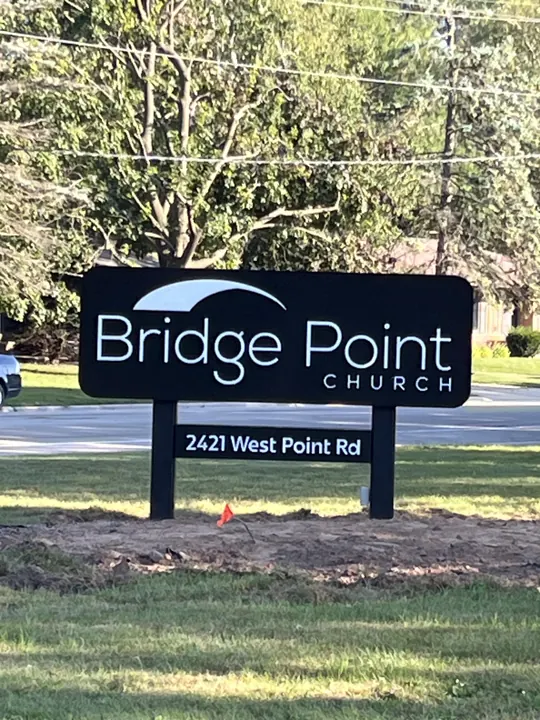Bridge Point Church — roadside sign project by Covenant Signs and Graphics