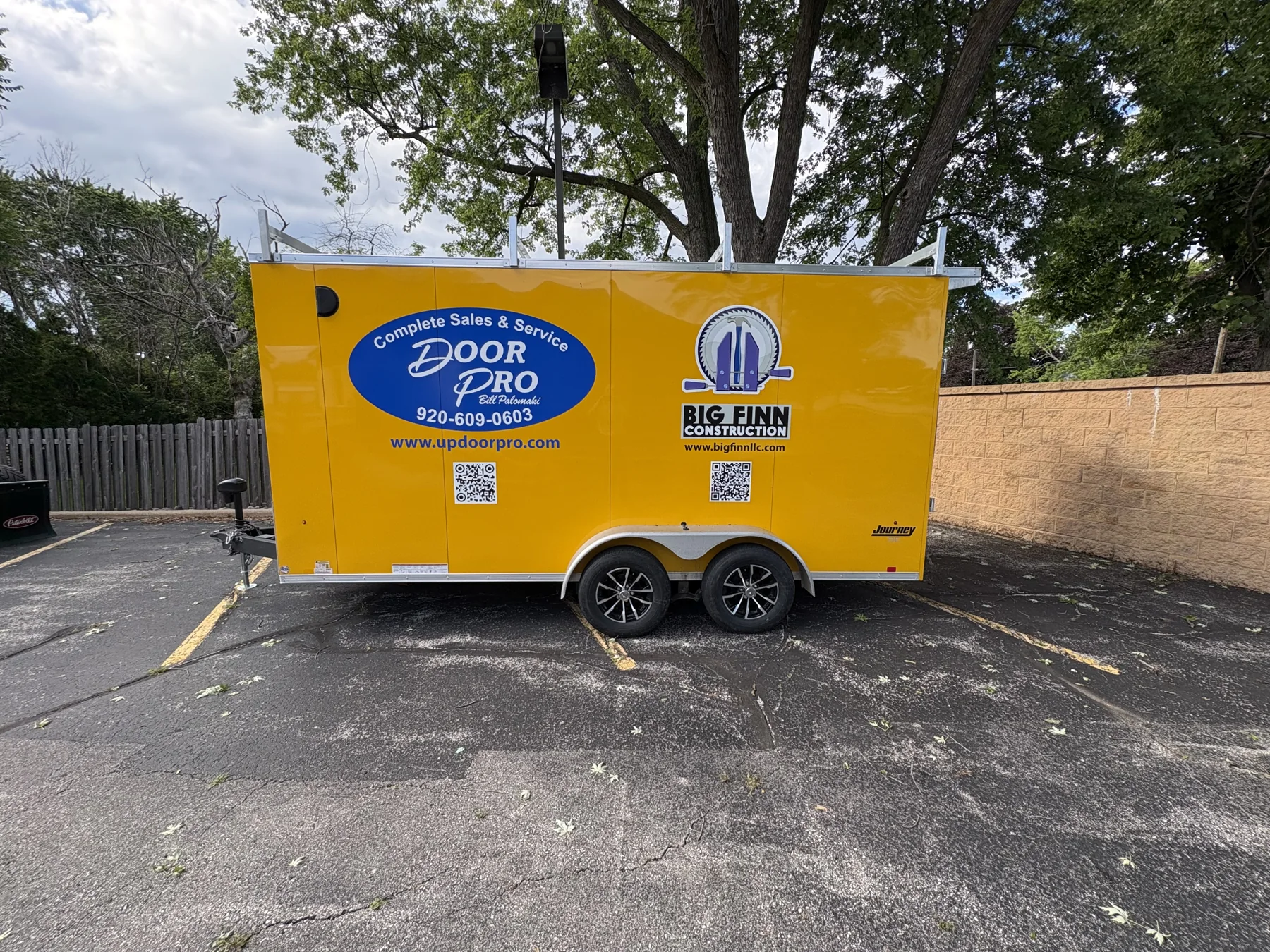 Door Pro — trailer graphics project by Covenant Signs and Graphics