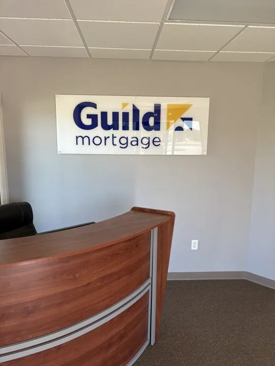 Guild Mortgage — reception sign project by Covenant Signs and Graphics