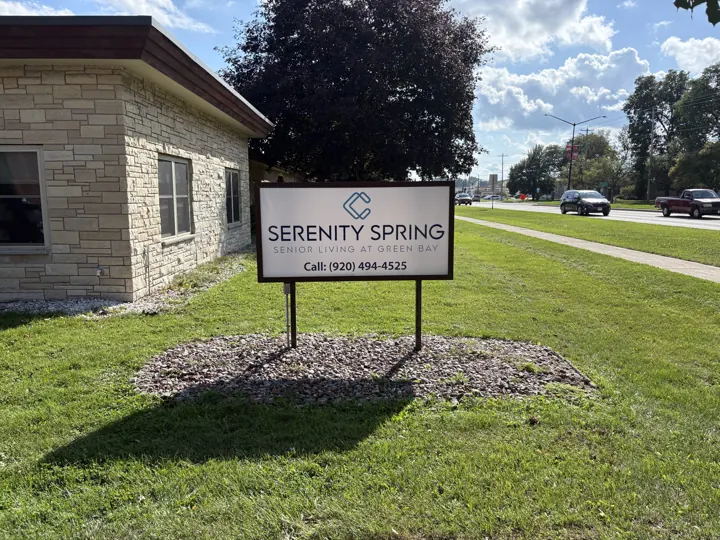 Serenity Spring — cabinet sign project by Covenant Signs and Graphics