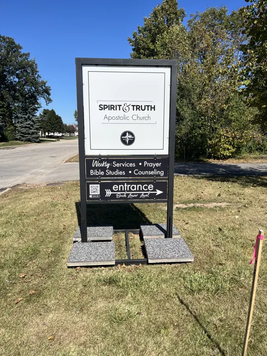 Spirit & Truth Apostolic Church — roadside sign project by Covenant Signs and Graphics