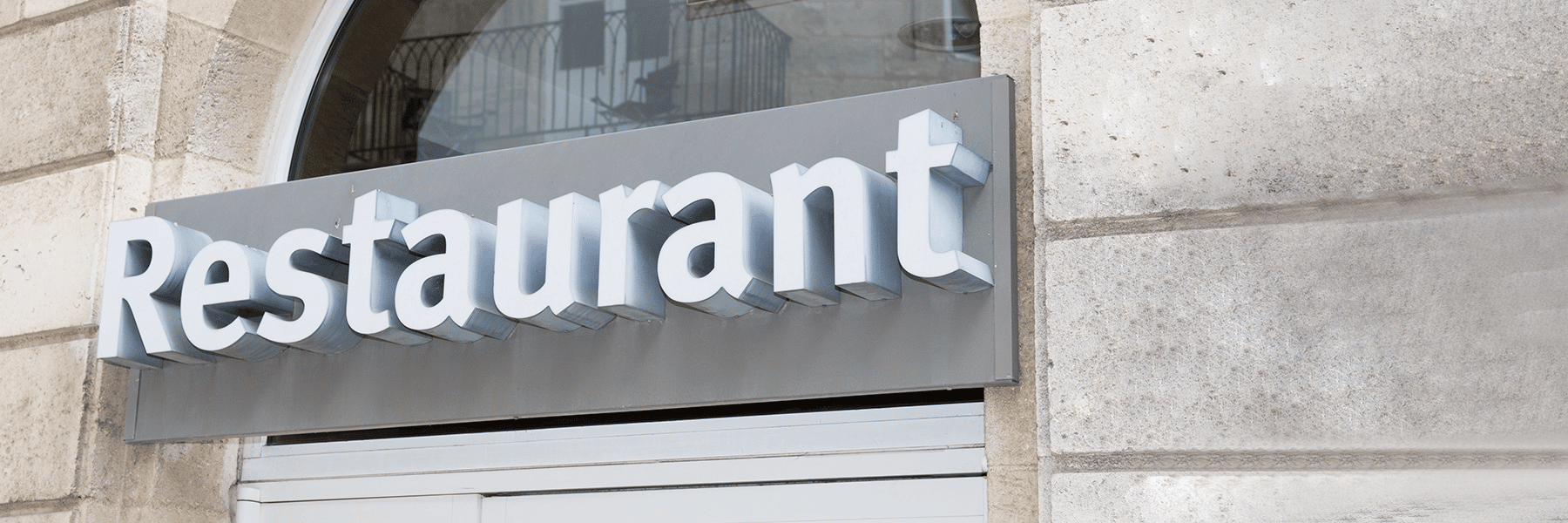 Custom restaurant signage and branded dining environment