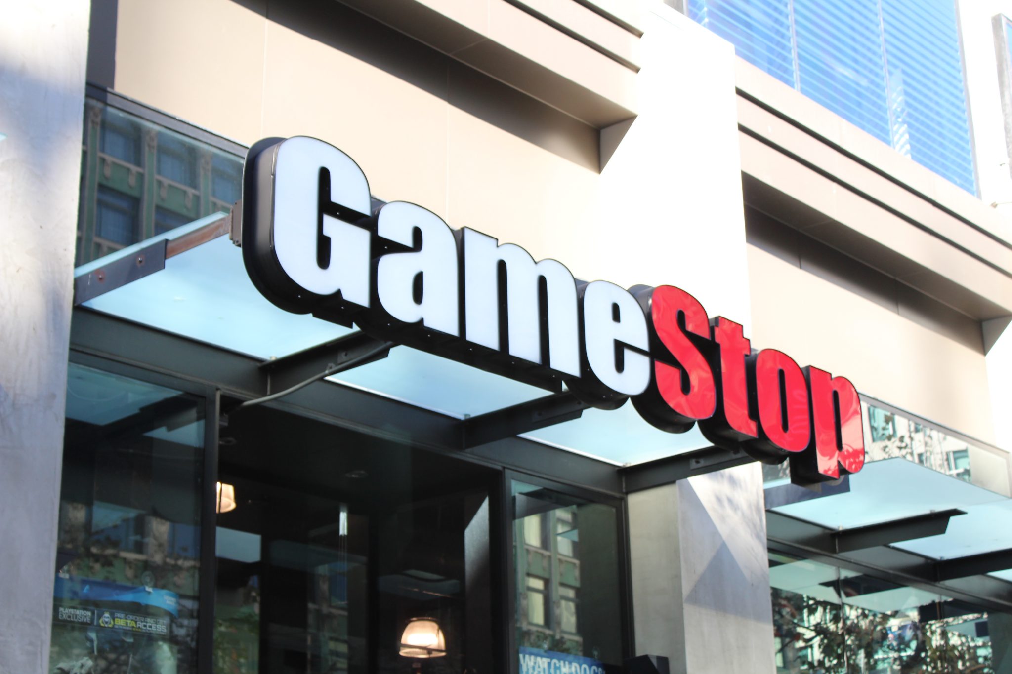 Custom exterior storefront sign for a retail business