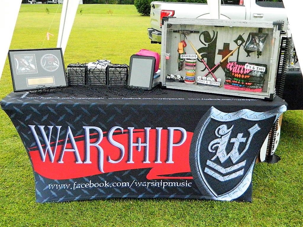 Full-color custom trade show table cover