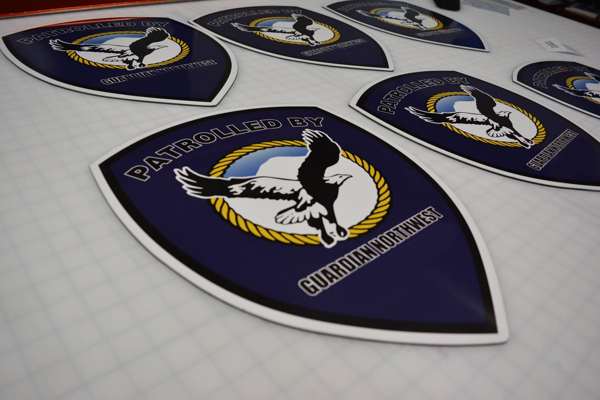 Custom printed magnetic vehicle signs with business branding