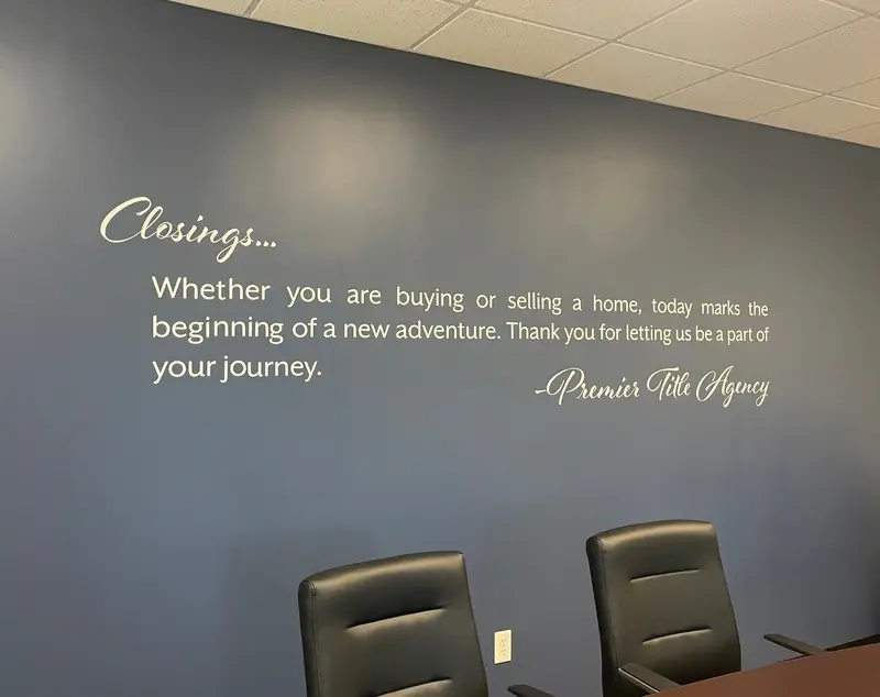 Custom cut vinyl lettering created for business branding