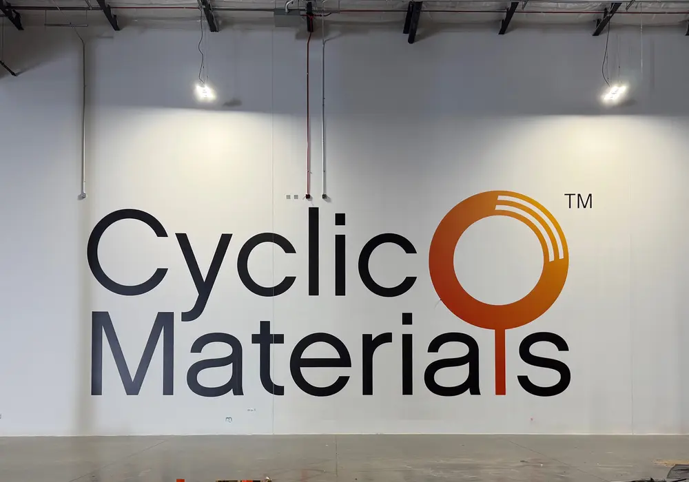 Large-format wall mural designed to fit an interior feature wall
